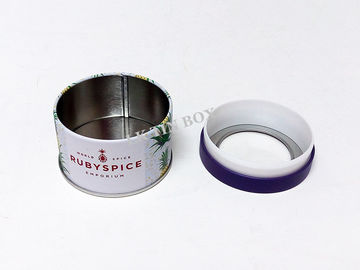 China Lata del té del metal que empaqueta con la tapa de goma plástica interna, caja de almacenamiento del té de la lata proveedor
