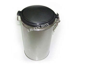 China Almacenamiento de encargo de la lata del té del logotipo PMS Brown con la tapa plástica/Metalwire ningún daño proveedor