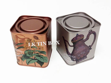 China Caja personalizada de la lata del cuadrado del té de Langdon para la humedad del almacenamiento del metal de la infusión de hierbas resistente proveedor