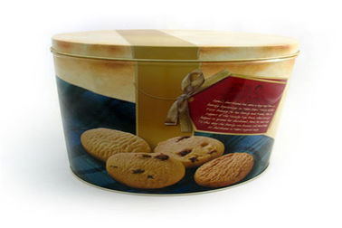 China Cajas redondas de la lata de la categoría alimenticia para las galletas para el empaquetado de la comida y del regalo proveedor