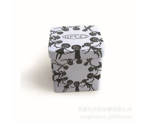China Categoría alimenticia que empaqueta la caja rectangular de la lata con modificado para requisitos particulares impreso para el té proveedor