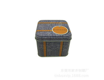 China Pequeñas cajas modificadas para requisitos particulares del empaquetado al por menor de la caja de la lata del caramelo del metal de la forma cuadrada colorida proveedor