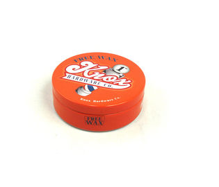 China Lata redonda de la caja de la lata del pequeño metal cosmético para el empaquetado de la cera del zapato de la cera del coche proveedor