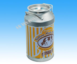 China Almacenamiento de empaquetado formado de la caja de la lata del metal de la botella de leche D84 para el día de fiesta de la Navidad proveedor