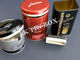 almacenamiento redondo hermético de la caja de la lata del té 200g con la tapa de goma, latas del almacenamiento del té proveedor
