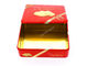 Caja rectangular azul de la lata de la Navidad para las promociones del regalo de la galleta del chocolate proveedor