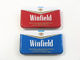 Caja de cigarrillo de la caja de cigarrillo del metal de la lata del cigarrillo de la calidad de Winfield con el encendedor proveedor