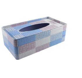 China caja de la lata del metal del día de fiesta del grueso de 0.23m m, caja modificada para requisitos particulares de la lata del tejido del color proveedor