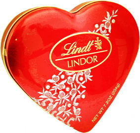 China Coloree la caja de la lata de la forma del corazón para el caramelo/el dulce/el chocolate/las galletas proveedor