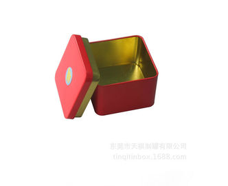 China Cajas cuadradas de la lata del regalo para los envases del carrito de té con la caja del auricular de la tapa proveedor
