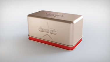 China El FDA BV grabó en relieve la caja rectangular de la lata del cigarrillo con el logotipo modificado para requisitos particulares proveedor