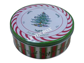 China La aduana imprimió el empaquetado del regalo de la caja de la lata de la galleta de la torta del día de fiesta de la Navidad proveedor