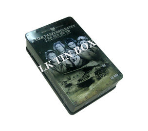 China Latas rectangulares cd del almacenamiento del DVD azul con los envases rectangulares de la lata de la bandeja del picosegundo proveedor
