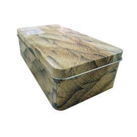 Desplazamiento de las latas rectangulares de encargo del metal de la caja rectangular de la lata de la tapa para el empaquetado del caramelo proveedor