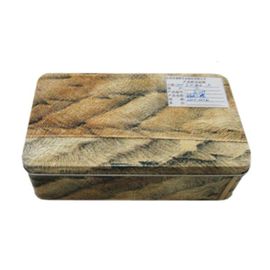 Desplazamiento de las latas rectangulares de encargo del metal de la caja rectangular de la lata de la tapa para el empaquetado del caramelo proveedor