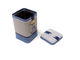 mini caja cuadrada impresa de la lata de 75x75x119m m para el café y el té con la grabación en relieve proveedor