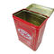 La aduana imprimió los envases de la lata del metal/la lata rectangular para el paquete proveedor
