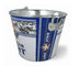 Pinzas del cubo de hielo de la lata de CMYK, volumen galvanizado del cubo 5L de la cerveza proveedor